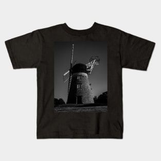 Monochrome Whitburn Windmill Kids T-Shirt